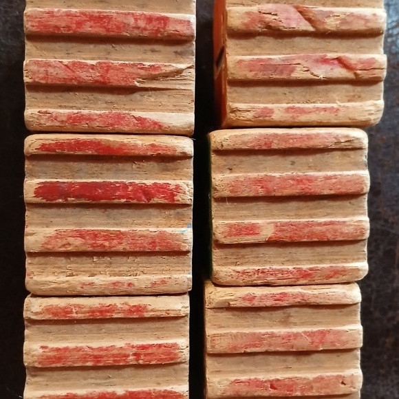 Vintage Wooden Blocks Kids Toys 1940s Americana - Picture 3 of 6